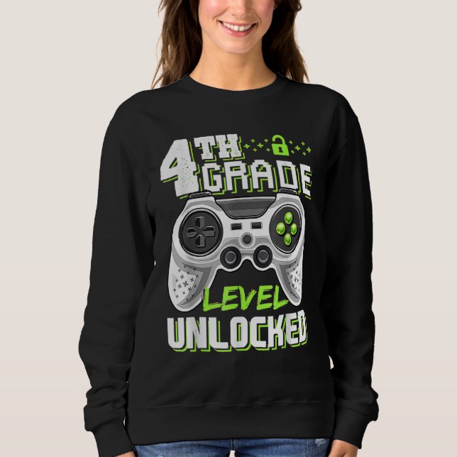 4th Grade Level Unlocked Game On 4th Grade Back To T Shirt (Framsida)