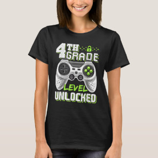 4th Grade Level Unlocked Game On 4th Grade Back To T Shirt