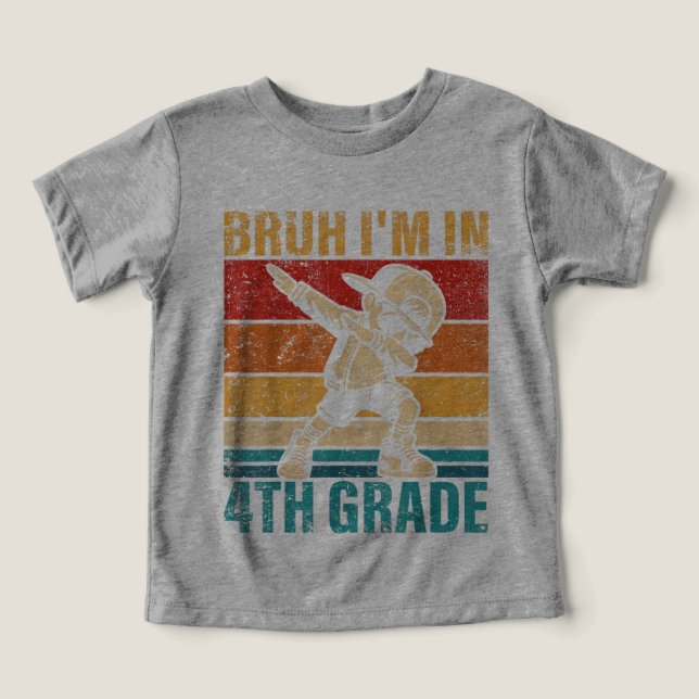 4th Grade Ready  Cute Back to School Character Tee (Design Framsida)