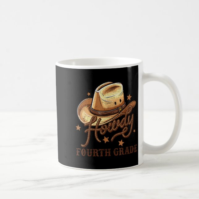 4th Grade Teacher Rodeo Country Western Howdy Four Kaffemugg (Höger)