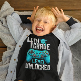 4th Grade Unlocked Gamer Graduation T Shirt