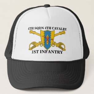 4TH HATT för INFANTERI för 4TH KAVALLERI för Keps