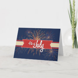 4th Juli Card#4 Kort