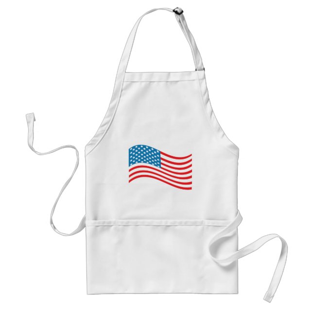 4th Juli - independence day - amerikanska flaggan Förkläde (Framsidan)