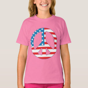 4th Juli - independence day - fredflagga T-shirt
