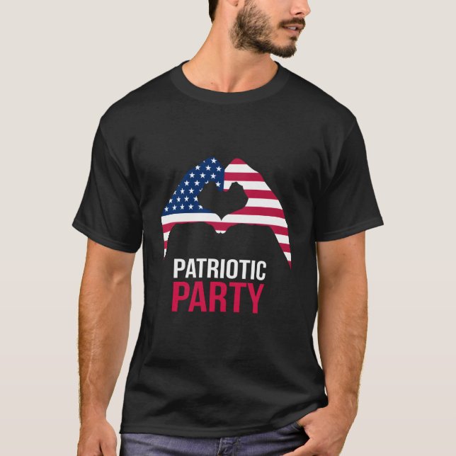4Th July Patriotic Py America Usa He Flag T Shirt (Framsida)