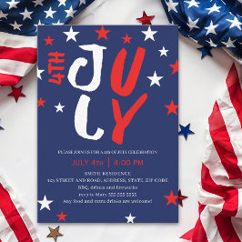 4th July Stars Family Reunion Inbjudningar