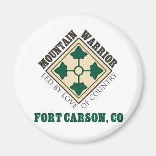 4th legitimationbergkrigare Fort Carson Magnet