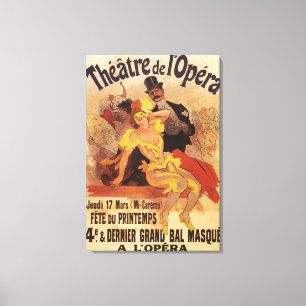 4th Maskerad boll på theatren de l'Opera Canvastryck