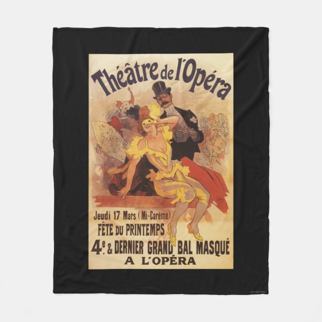 4th Maskerad boll på theatren de l'Opera Fleecefilt (Framsidan)