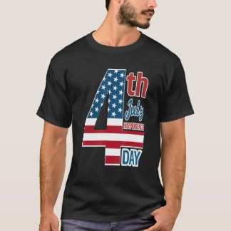 4th of July 2023 Independence Day With USA America T Shirt