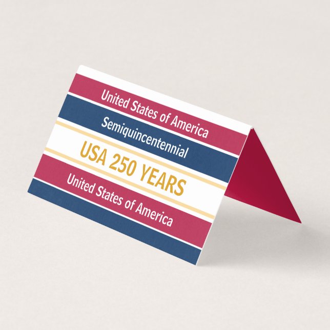 4th of July 2026 USA 250 Years Semiquincentennial  Kort (Baksida)