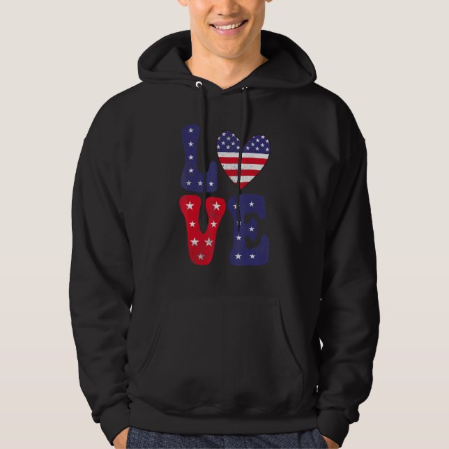 4th Of July 2 Hoodie (Framsida)