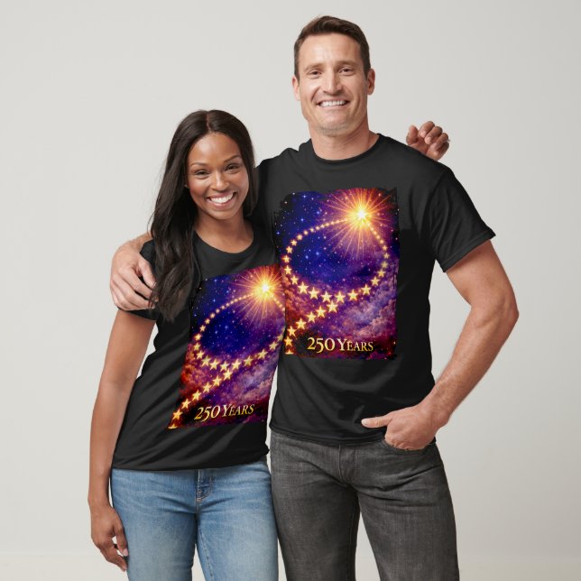4th of July 50 Stars 250 Years USA Party Unisex T Shirt (Unisex)