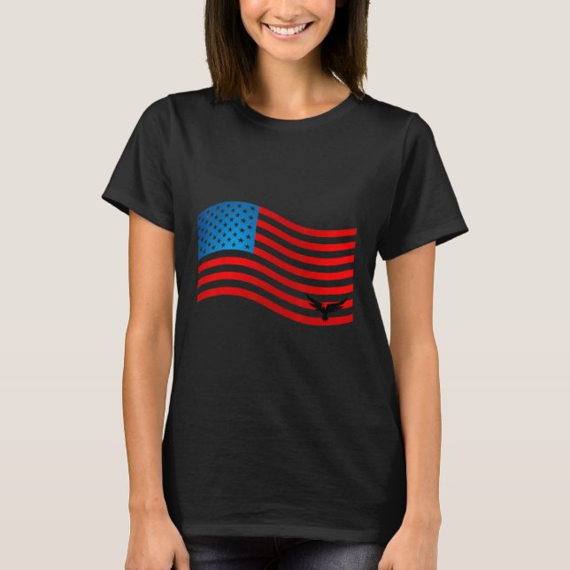 4th of July America Patriotic Day T Shirt (Framsida)