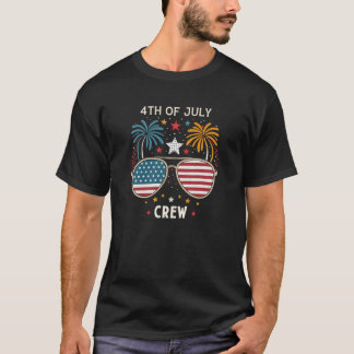 4th of July Crew Matching Family Outfits Fun Shirt T Shirt