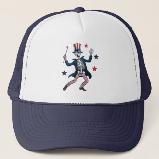 4th of July Dancing Skeleton Hat Keps