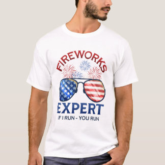 4th of July Fireworks Expert T Shirt