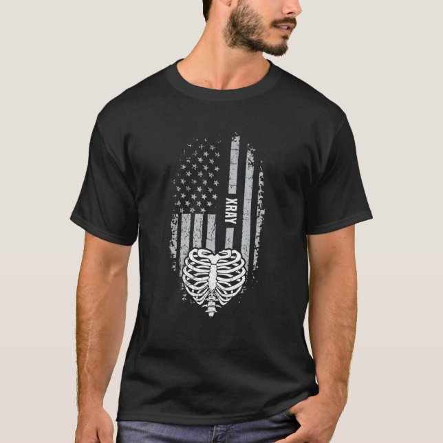 4th of July for a Patriotic X Ray Tech T Shirt (Framsida)