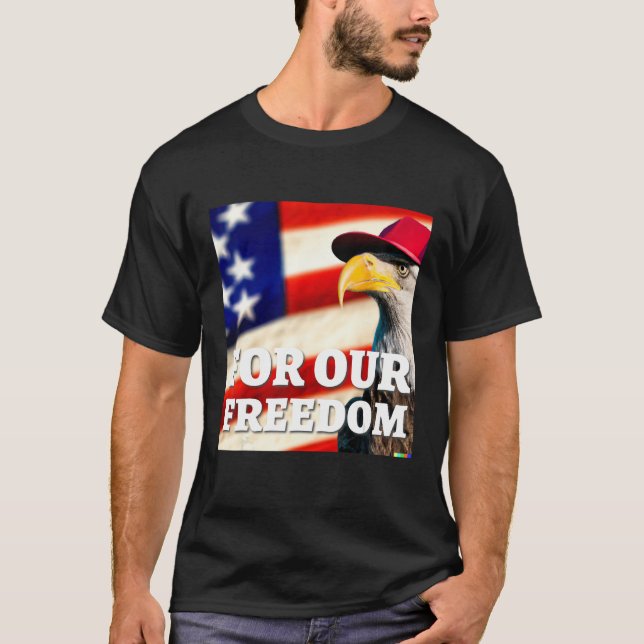 4th of July freedom symbol T Shirt (Framsida)