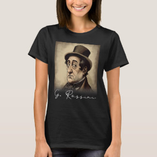 4th of July Gioachino Rossini US Flag Musician Com T Shirt