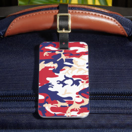 4th of July, Independence day, Camouflage Beige Bagagebricka