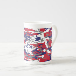 4th of July, Independence day, Camouflage Gray Benporslin Mugg