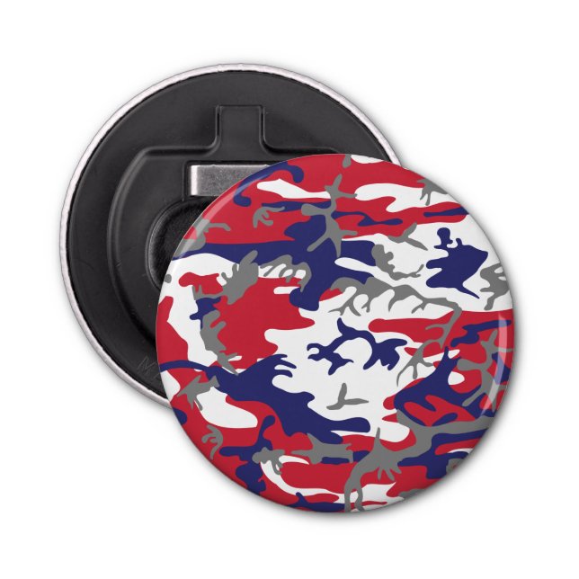 4th of July, Independence day, Camouflage Gray Flasköppnare (Framsidan)