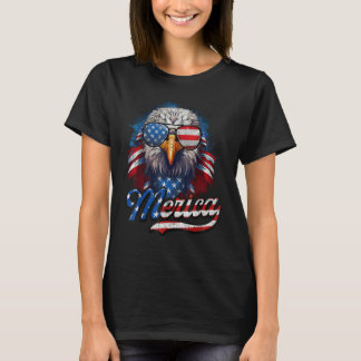 4th of July Merica Eagle USA Flag American Indepen T Shirt