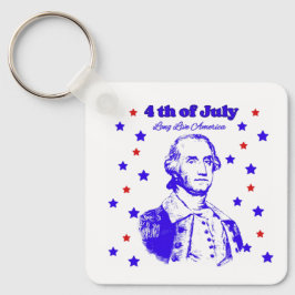 4th of July  Nyckelring