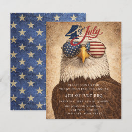4th of July Party Invitation USA 250 Years Julkort