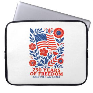 4th of July Patriotic 250th Anniversary 250 Years  Laptop Fodral