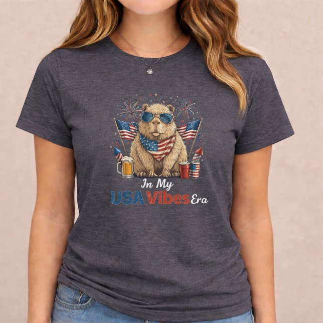 4th of July Patriotic Animal Shirt T Shirt (Skapare uppladdad)