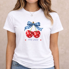 4th of July Patriotic Cherry T Shirt