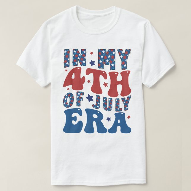 4th of July Shirt Independence Day patriotic T Shirt (Design framsida)