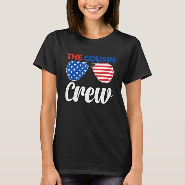 4th Of July Us Flag Popsicl The Cousin Crew T Shirt (Framsida)