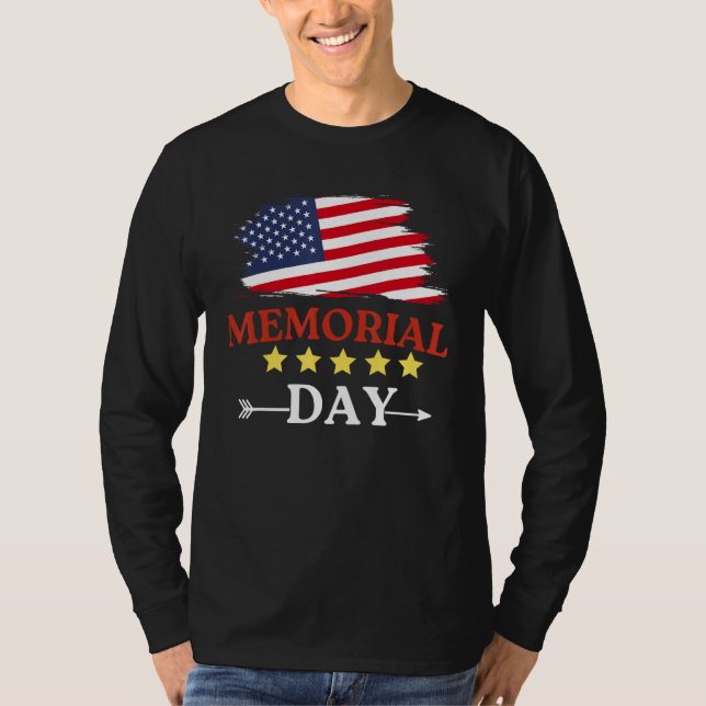 4th of July  Usa Flag For Independence Day T Shirt (Framsida)