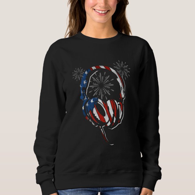 4Th Of July USA Flag Gaming Patriotic Independence T Shirt (Framsida)