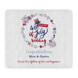 4th of July Wedding | Personalized Bride & Groom 