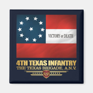 4th Texas infanteri Magnet