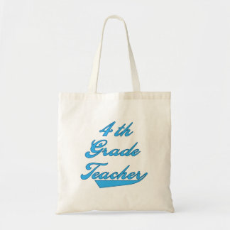 4th Tshirts och gåvor för klasslärareblått Tygkasse
