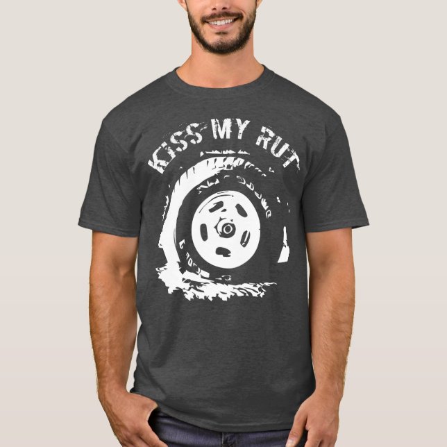 4WD Offroad  Funny 4x4 Four Wheel Drive Humor T Shirt (Framsida)