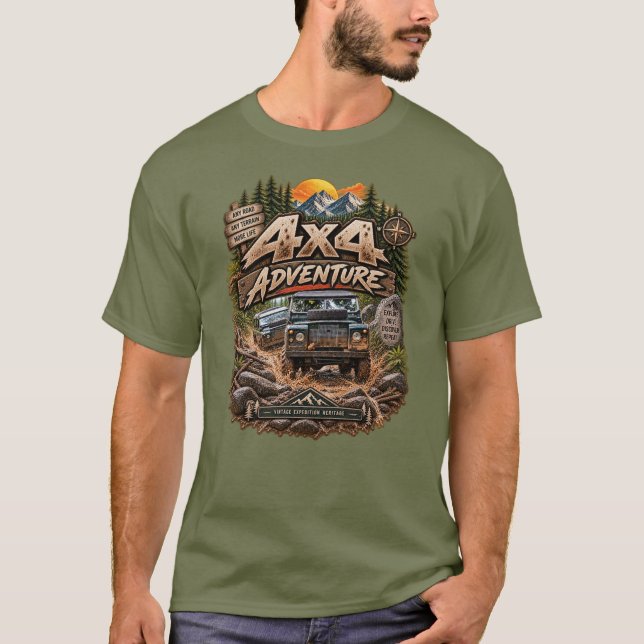 4x4 Äventyr T Shirt (Framsida)