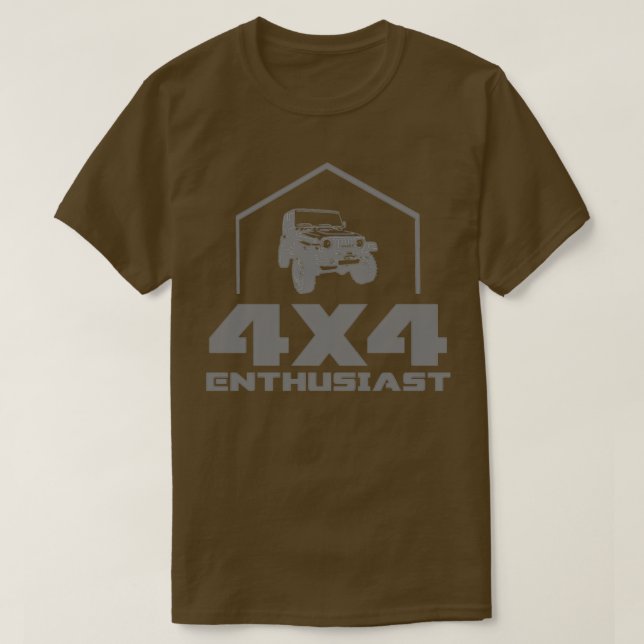 4X4 entusiaster 4WD T T Shirt (Design framsida)