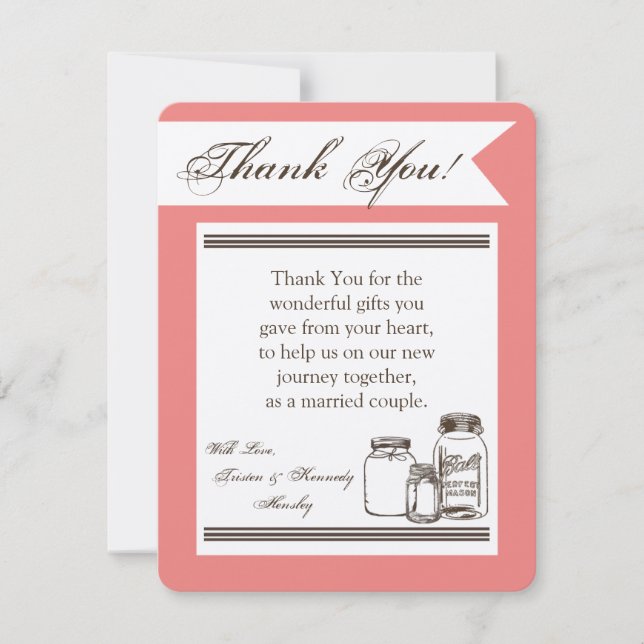 4x5 FLAT Tack för ditt kort Mason Burk Land Rustic (Framsida)