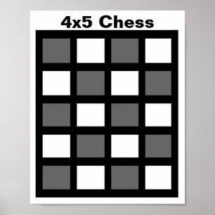 4x5 - SchackMÄRKREraster (1-1/4" kylmagneter) Poster