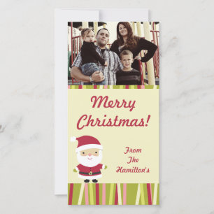 4x8 Jolly St.Nick PHOTO-kort Julkort