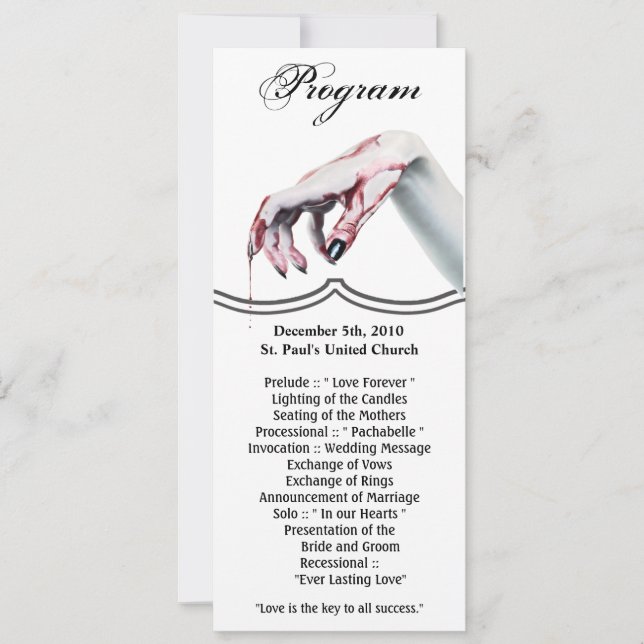 4x9.25 Program Cards bvzombie Blod drop vampyr G (Framsida)