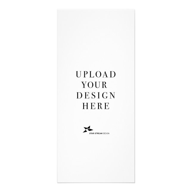 4x9 Porträtt-rack eller menykort Reklamkort (Framsidan)