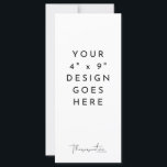 4x9" Program Mall Template<br><div class="desc">Ladda ner din personliga design (som en jpg-fil) med alternativet "bleed" valt. Välj sedan nedrullningsmenyn "Personalize this template" och ladda upp din design. Designad av Thisisnotme©</div>